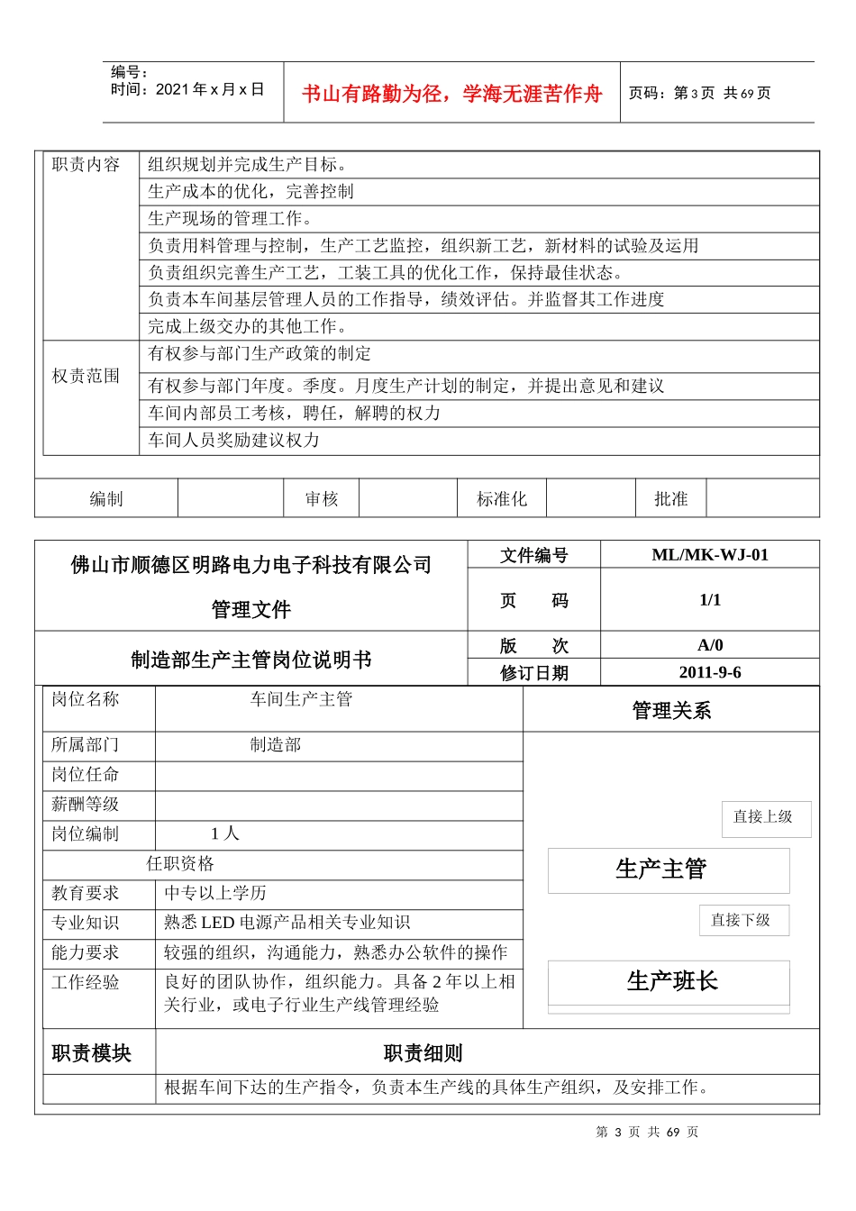 电子科技公司制造部管理制度分析_第3页