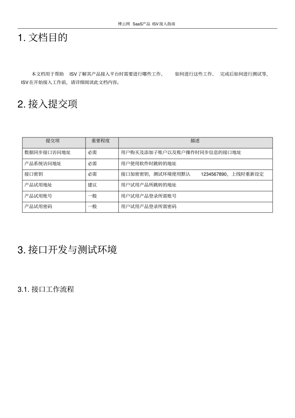 博云网SaaS产品ISV接口文档_第3页