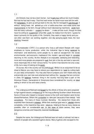 全新版大学英语(第二版)综合教程3--1-8单元-cloze-原文配答案