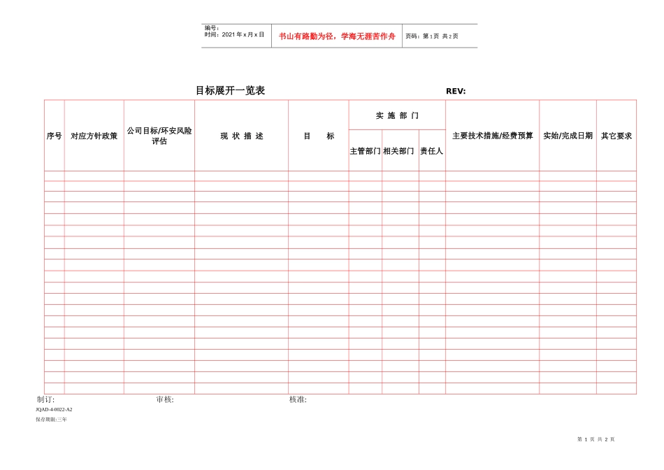 目标展开一览表_第1页