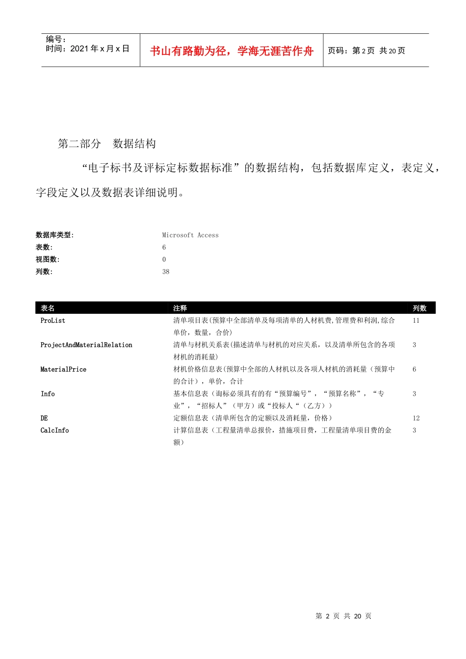 电子标书及评标定标数据标准_第2页