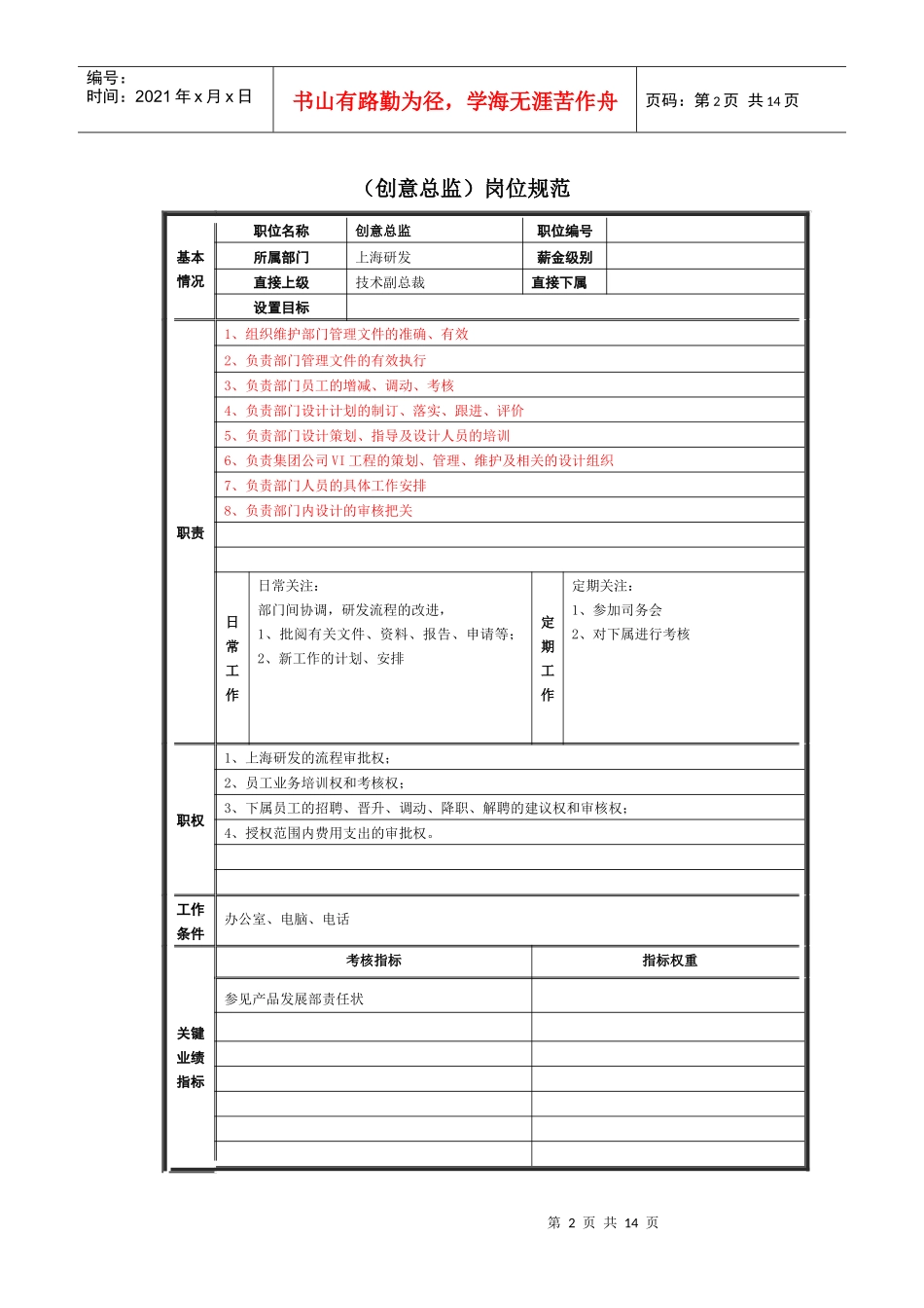 研发岗位规范说明书_第2页