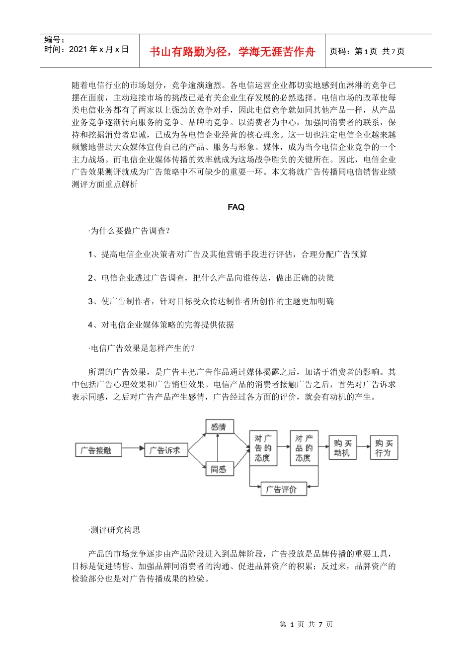 电信行业广告效果测评与投放策略分析_第1页