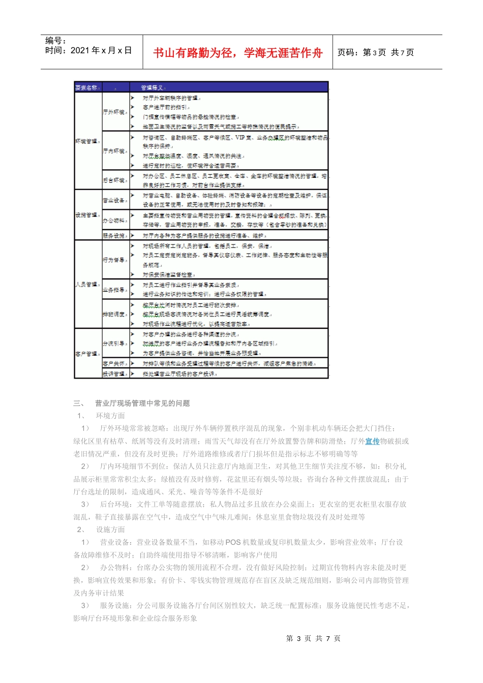 电信运营商营业厅现场管理体系与方法_第3页