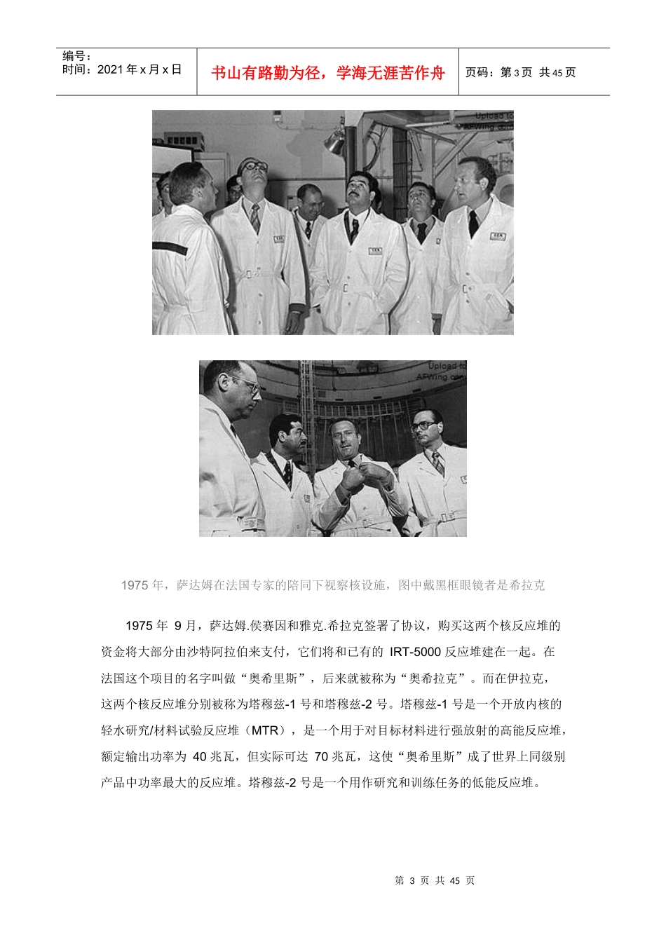 目标萨达姆的反应堆_第3页