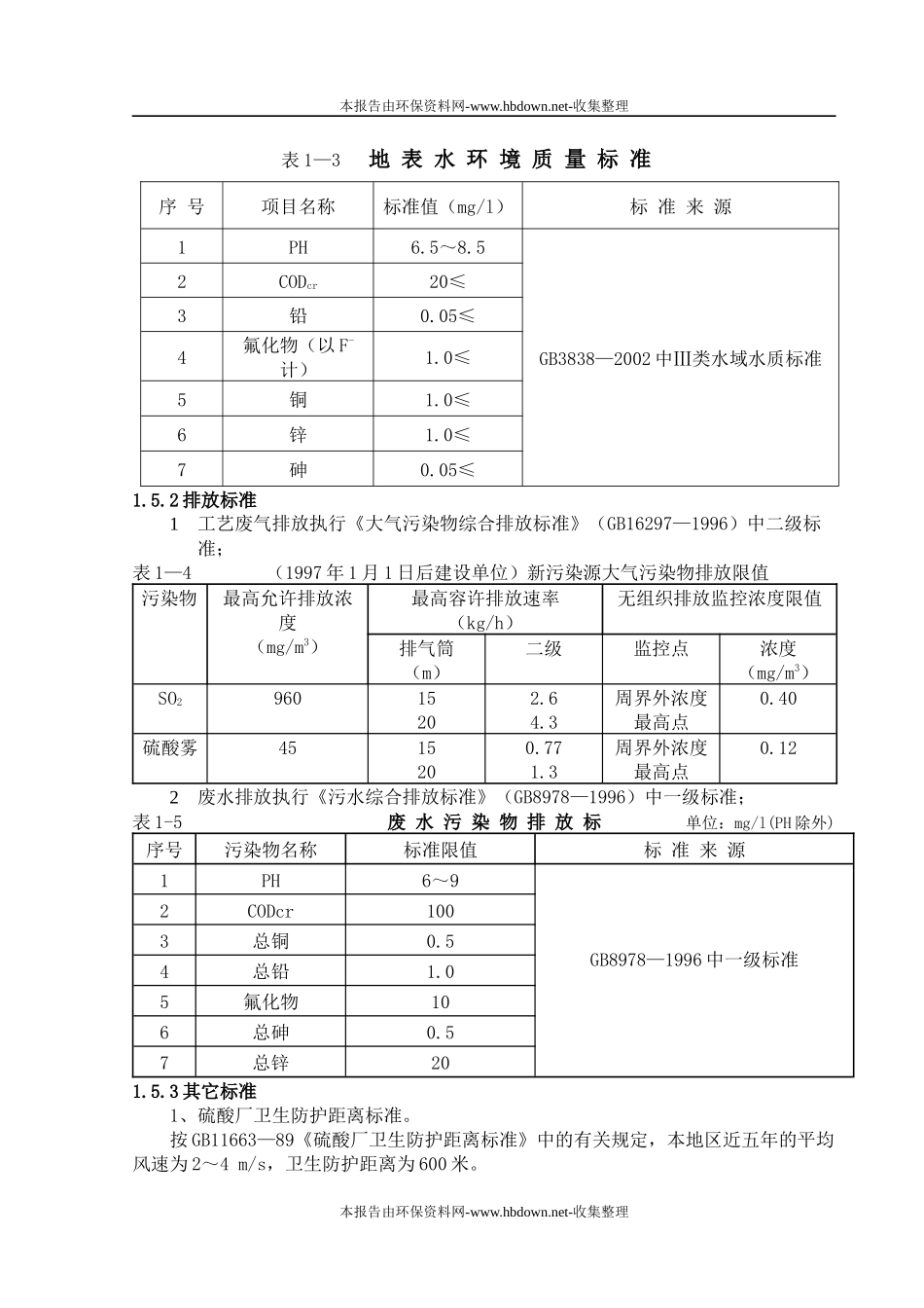硫酸生产线项目环评报告书_第3页
