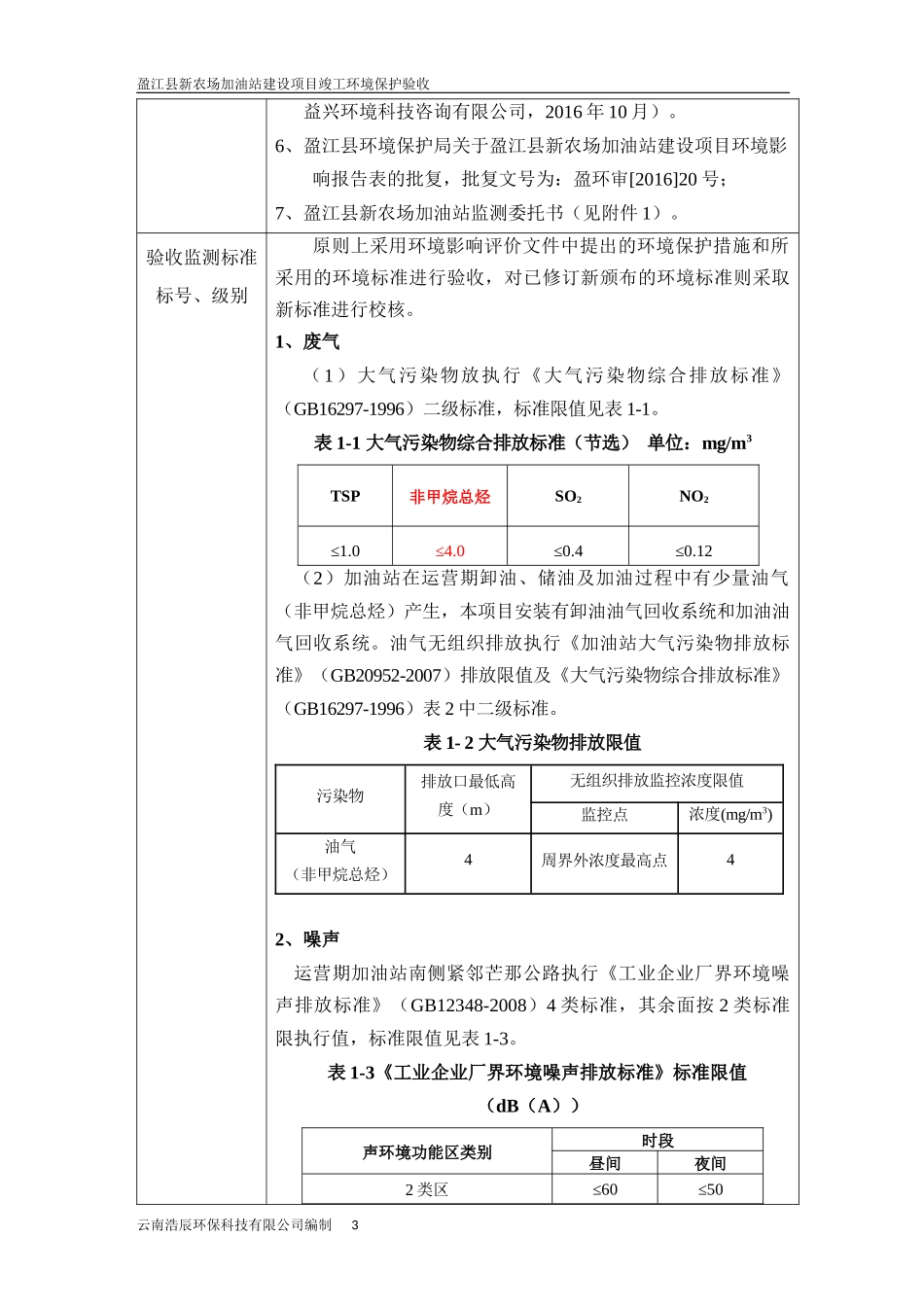 盈江县新农场加油站建设项目竣工监测表送审稿1_第3页