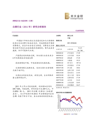 白酒行业报告()
