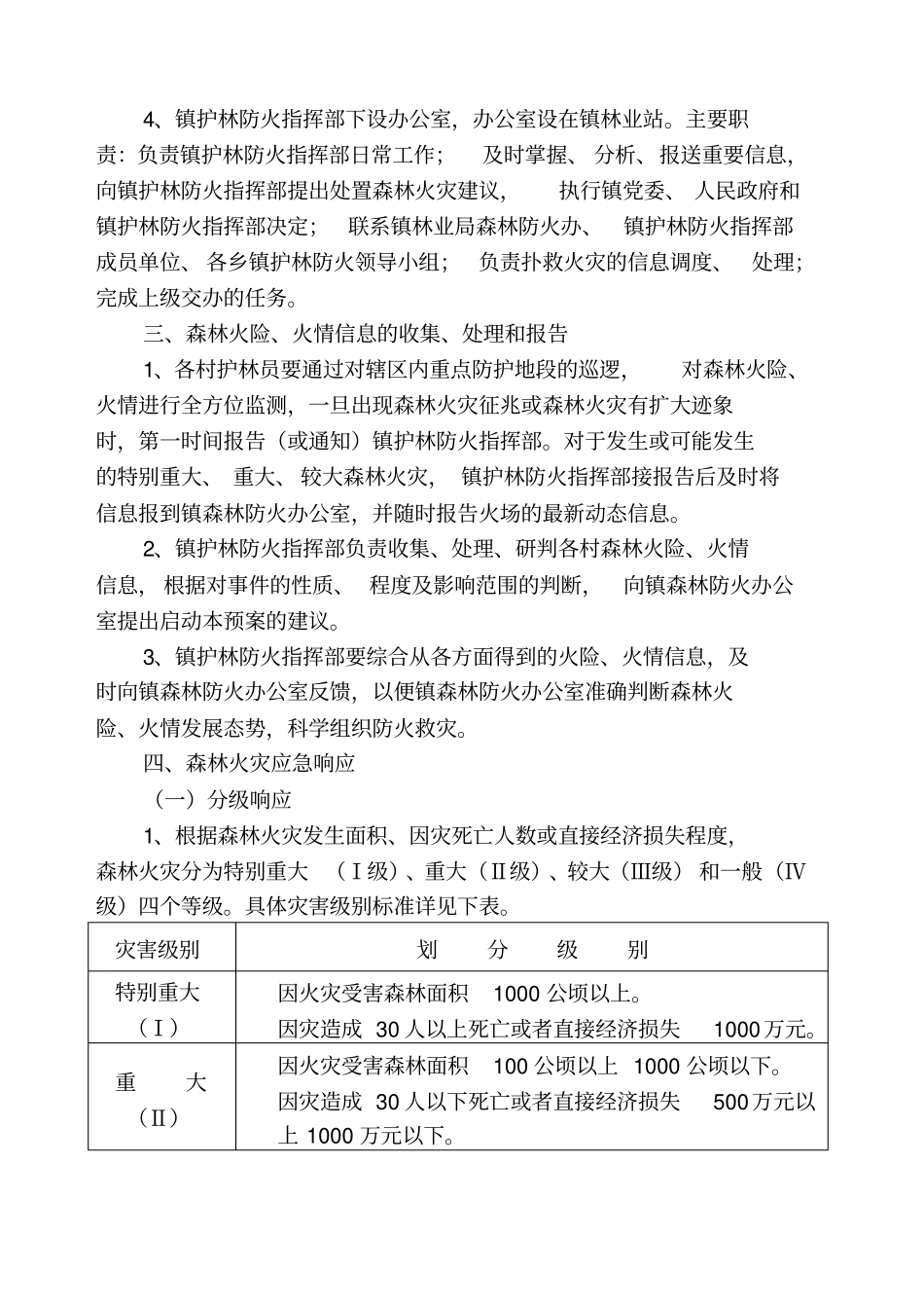 乡镇年森林火灾扑救应急预案_第3页