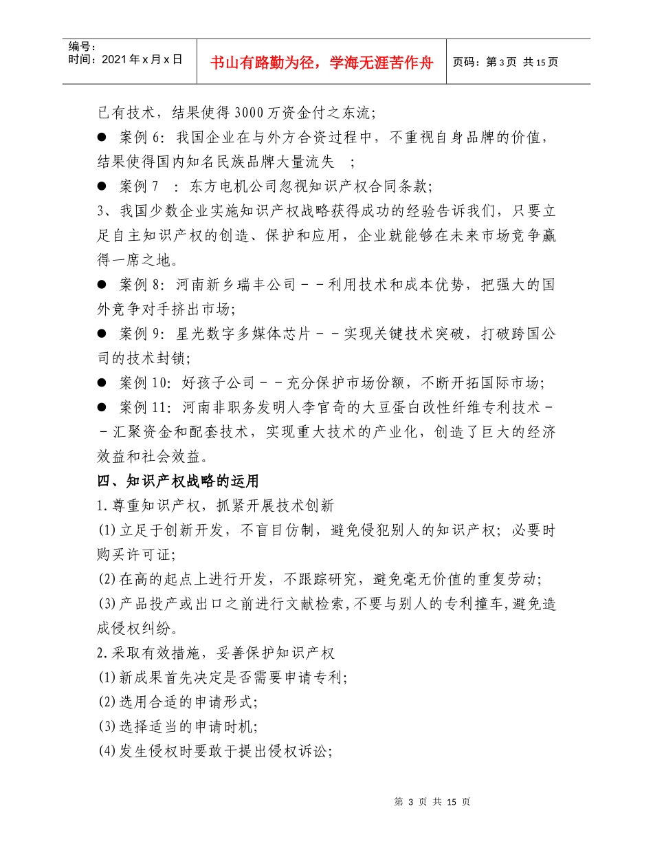 知识产权战略的制定与运用_第3页