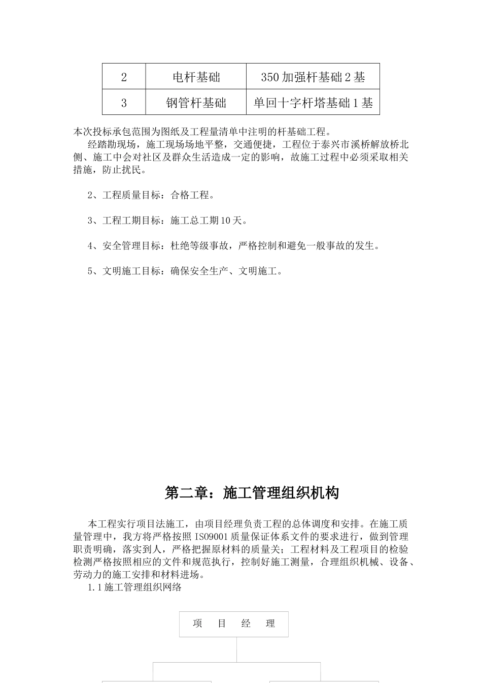 电杆基础项目施工组织设计_第3页