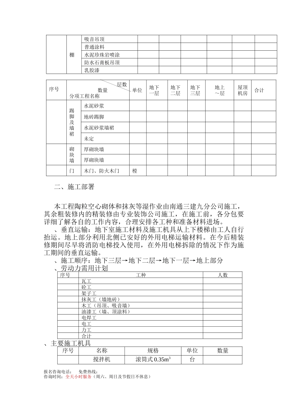 电信装修施工组织设计方案_第3页