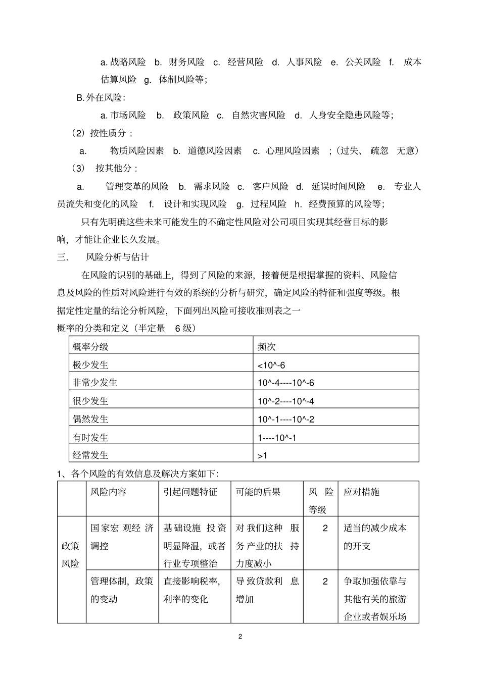 2018风险和机遇管理计划书1_第2页