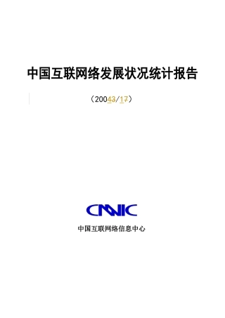 第13次互联网报告