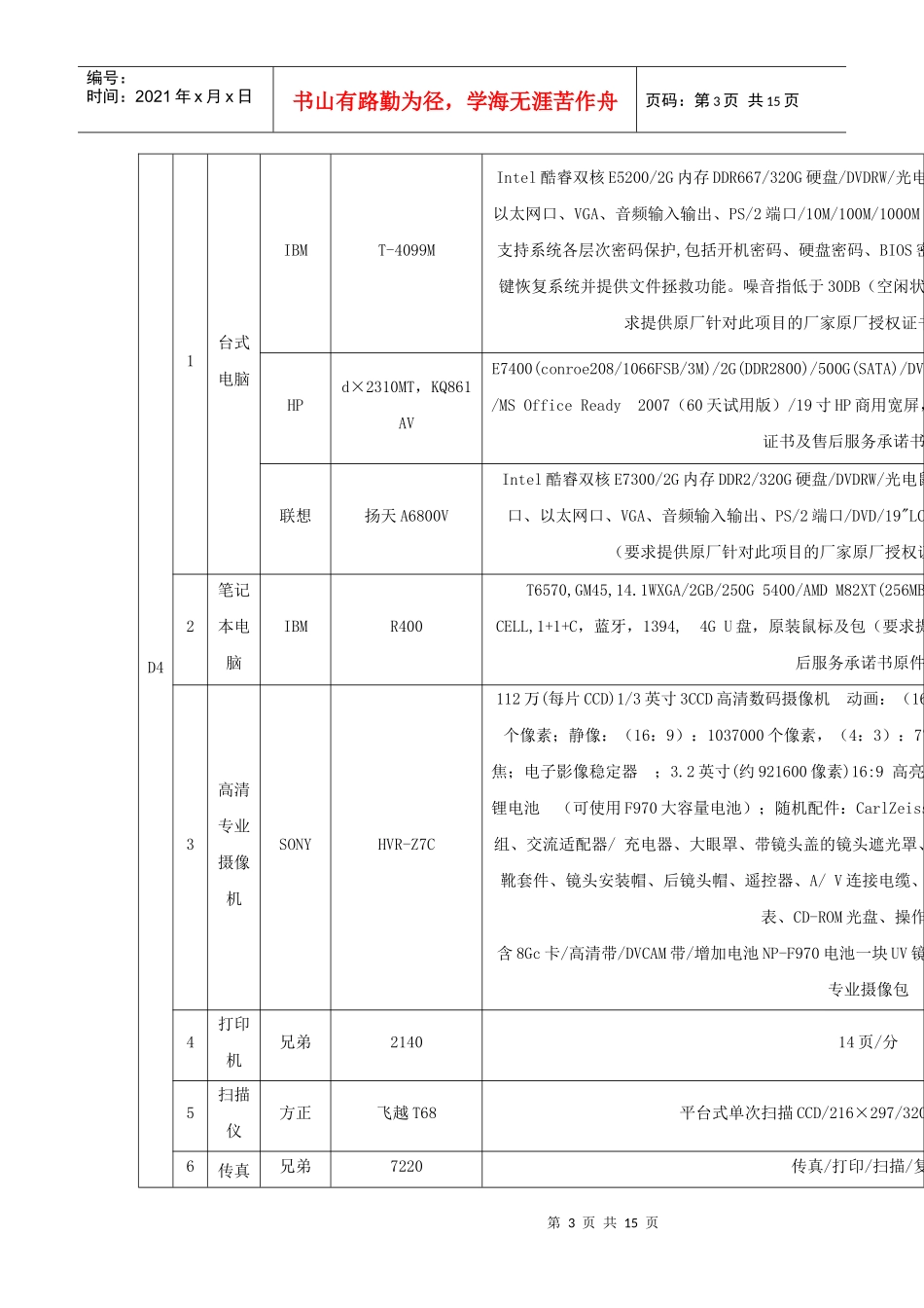 第四章商品需求（服务）及投标报价一览表_第3页