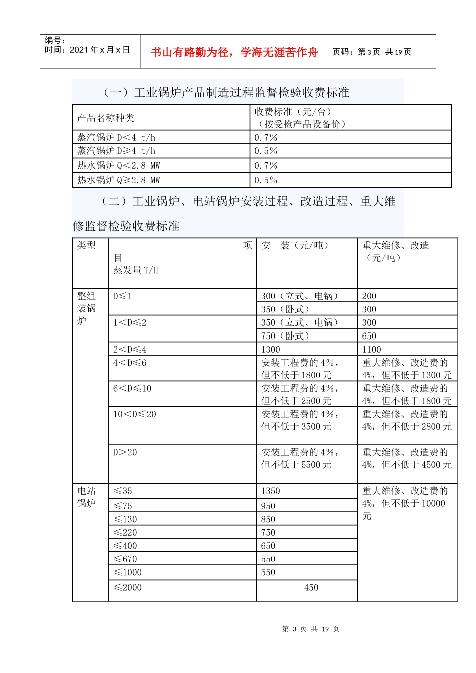 福建省特种设备检验收费管理暂行办法_第3页