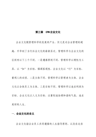 第三章CPM企业文化