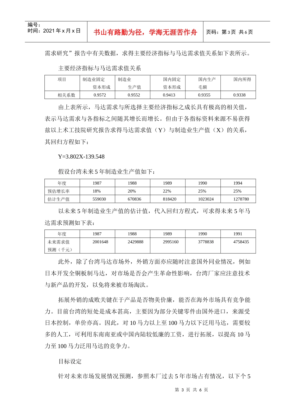 第四章  企业经营计划范例_第3页