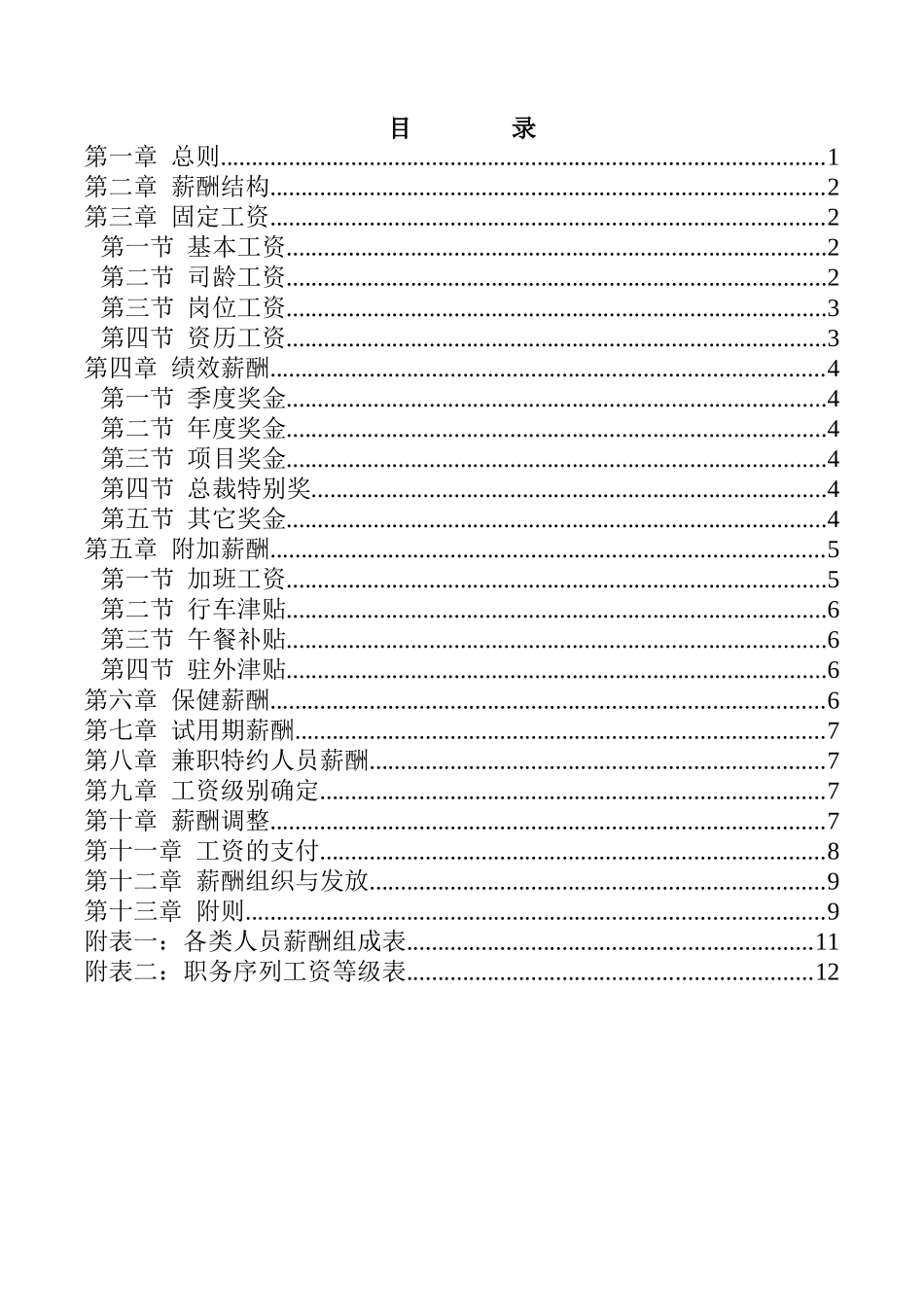 福建某集团薪酬管理制度_第2页