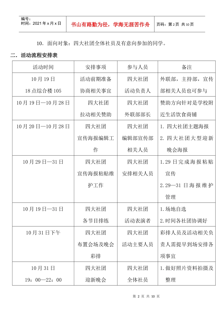 社团联谊晚会策划书_第2页
