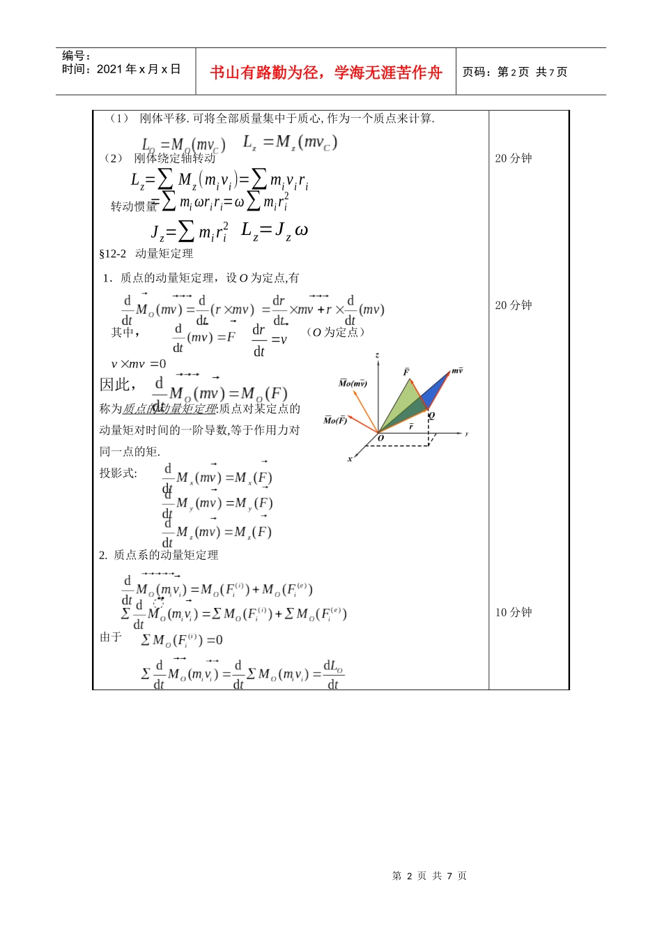 第十二章动量矩定理-授课时间_第2页