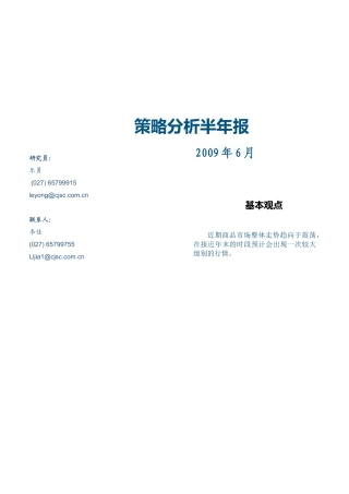 策略分析半年报
