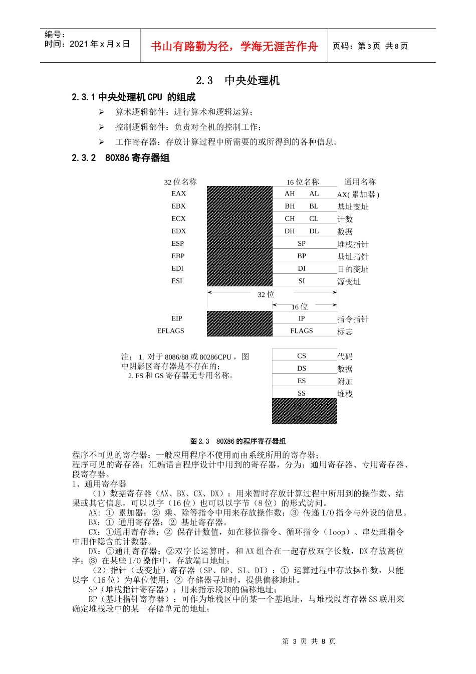第2章 80x86 计算机组织_第3页