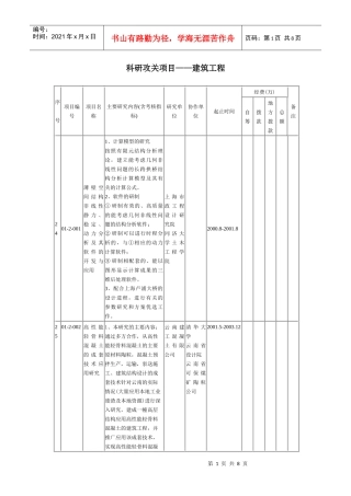 科研攻关项目建筑工程