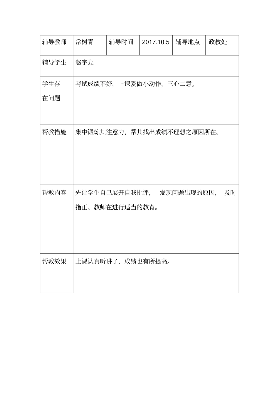 12名留守儿童“一对一”帮扶活动记录_第3页