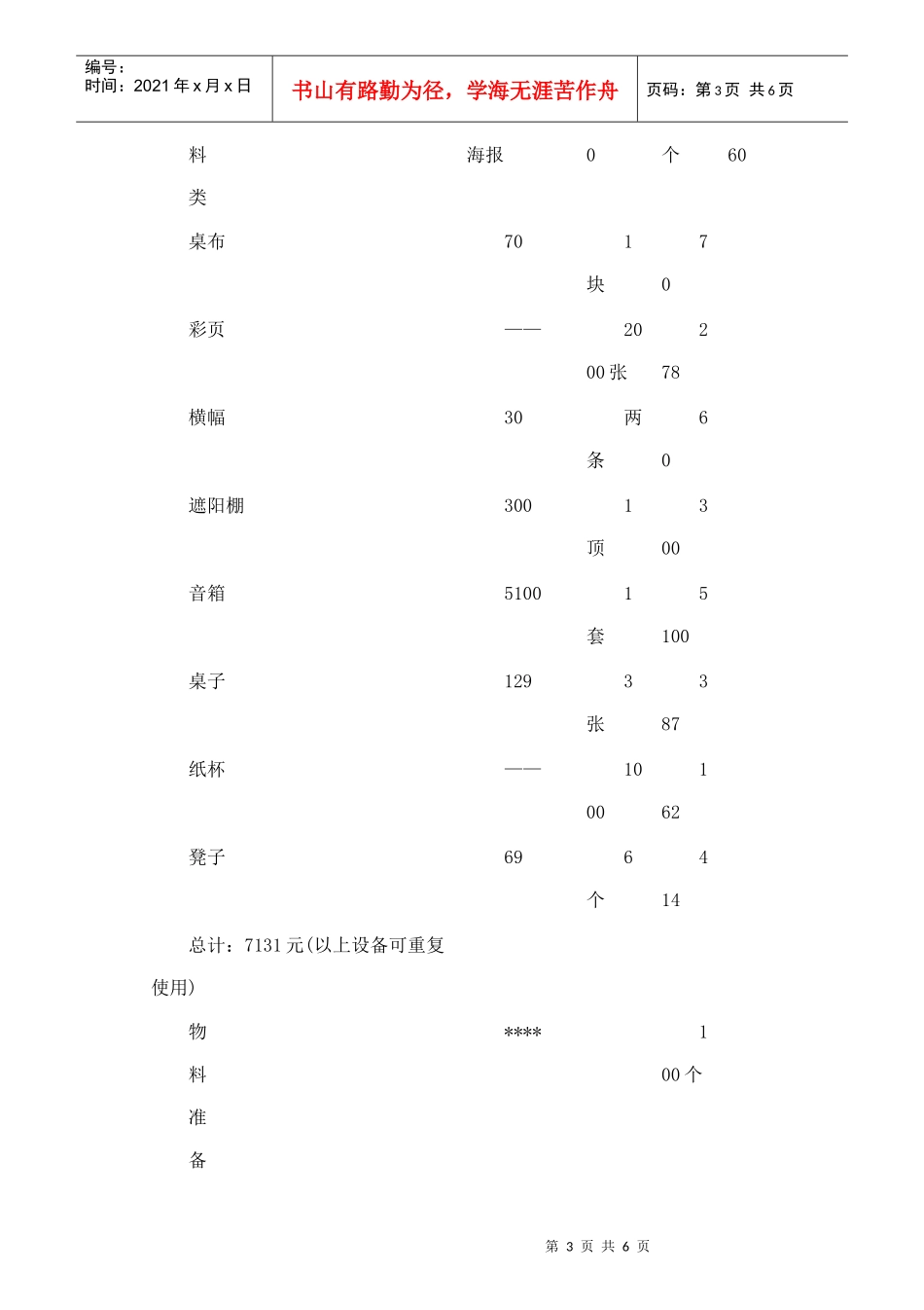 社区地推活动方案_第3页