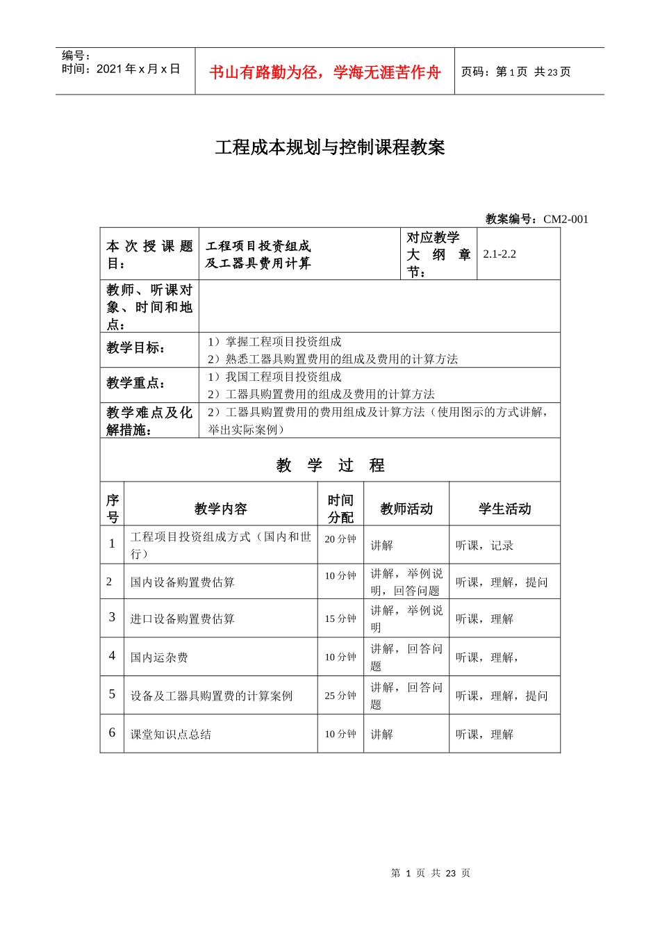 第二章工程项目投资组成_第1页