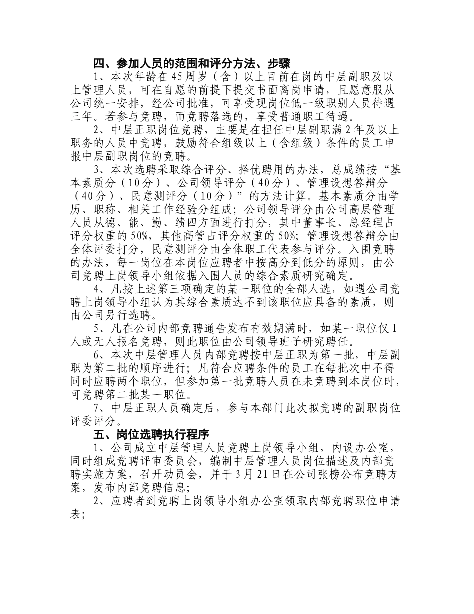 竞聘上岗实施方案_第3页