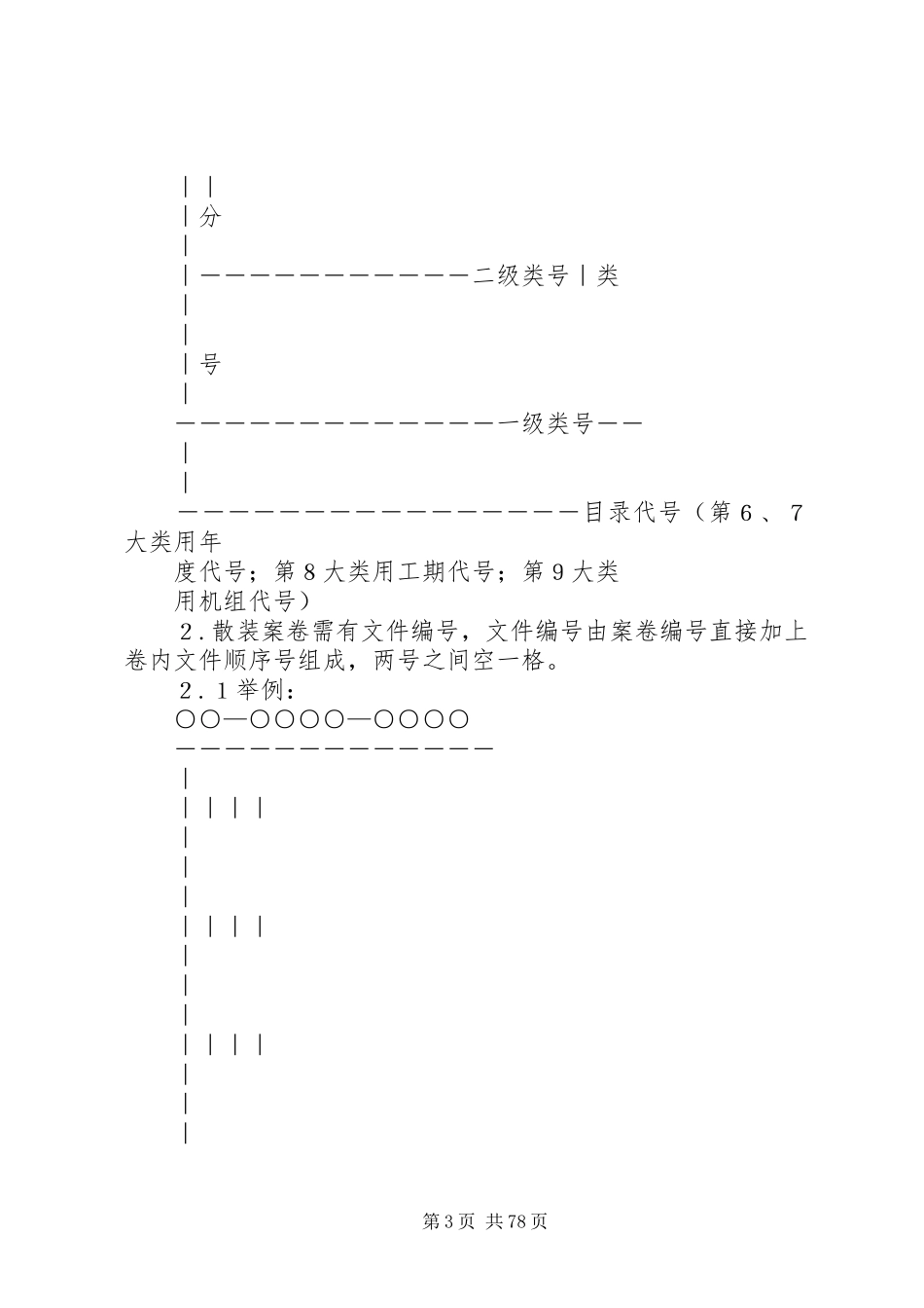 企业档案分类实施方案 _第3页