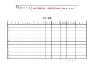 第十六节 干部一览表