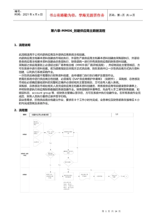 第六章-MM06_创建供应商主数据流程