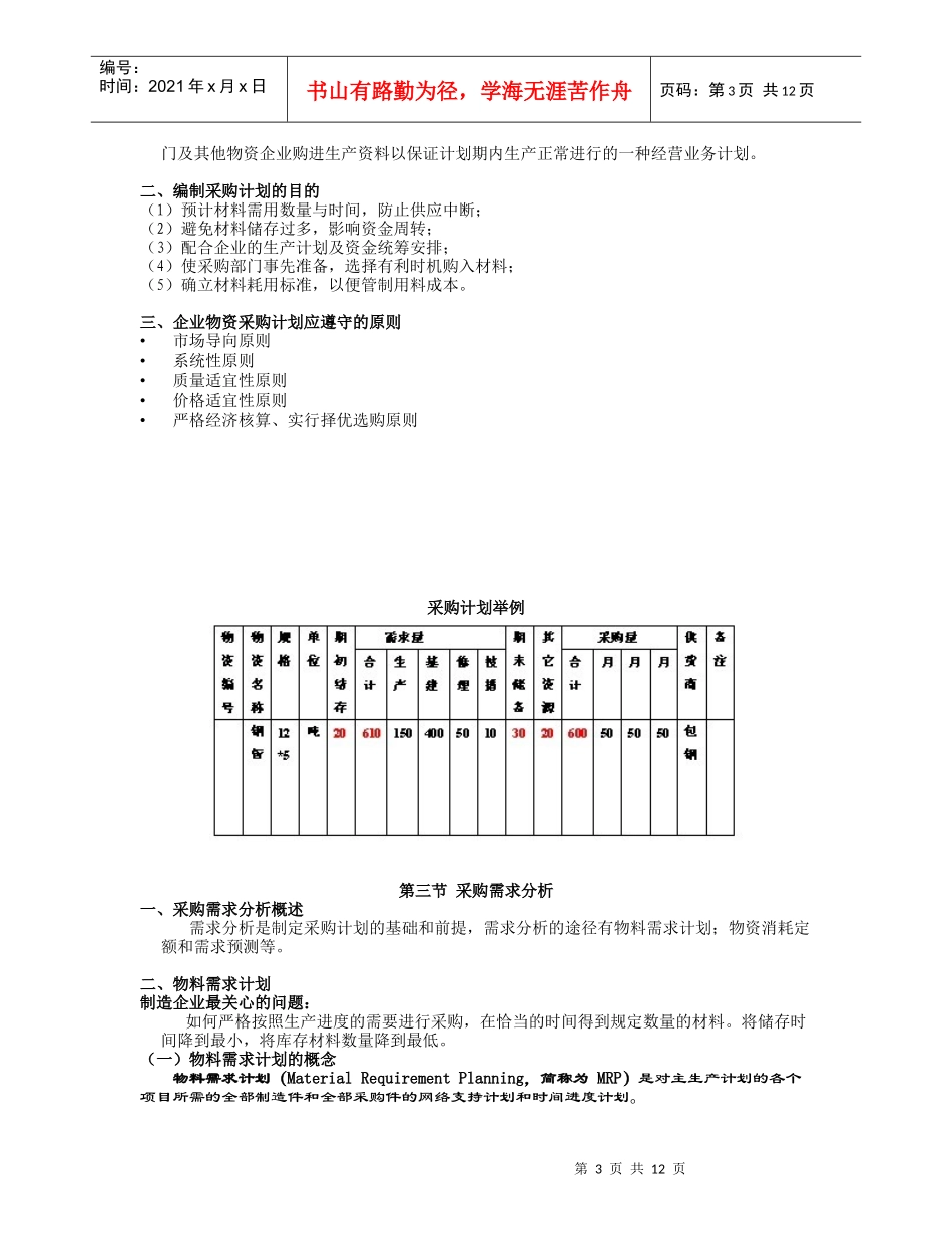 第四章 采购计划管理_第3页