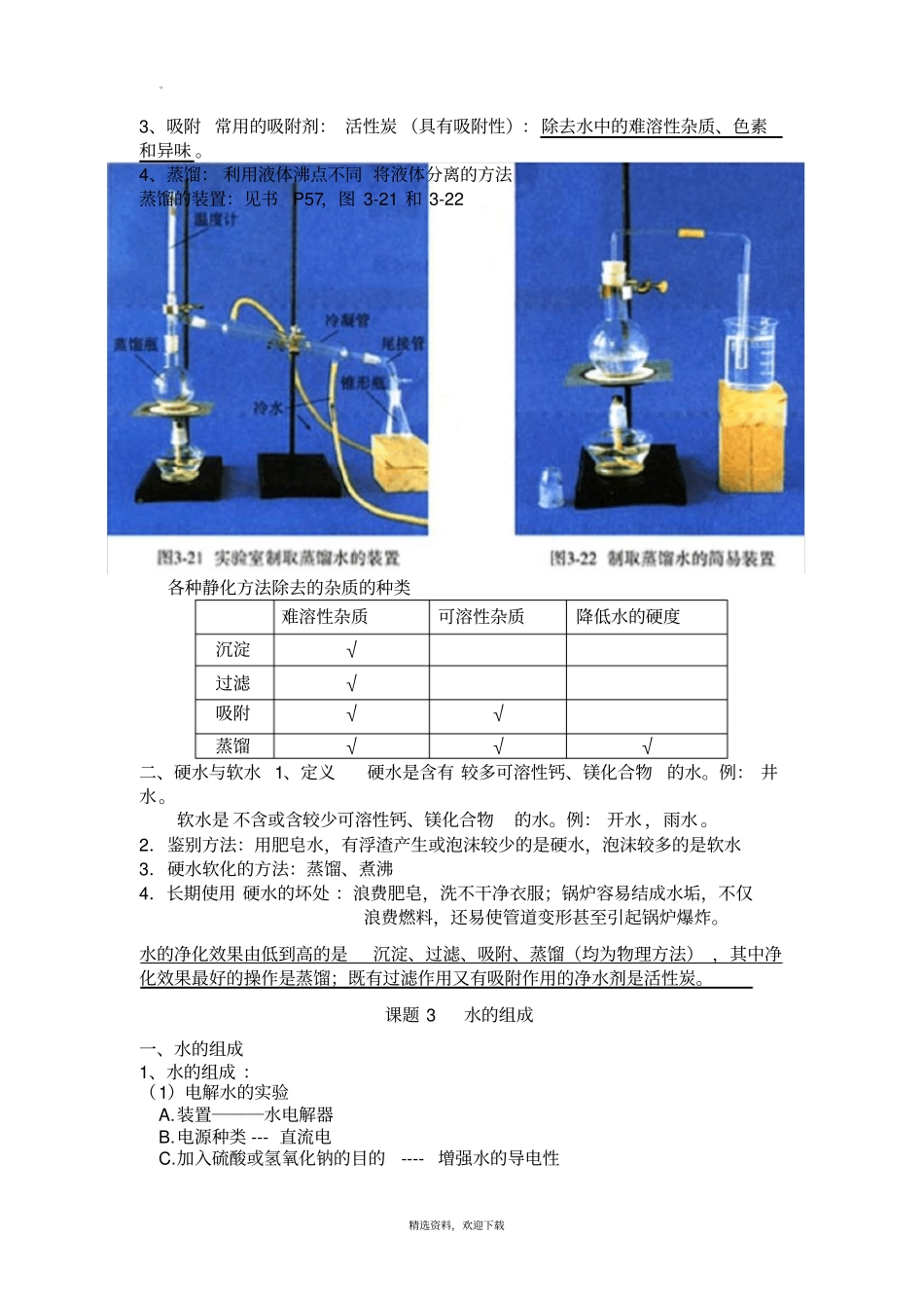 人教版初三化学第四章水知识点总结_第2页