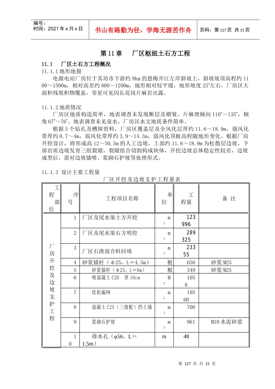 第11章厂区枢纽土石方工程_第1页