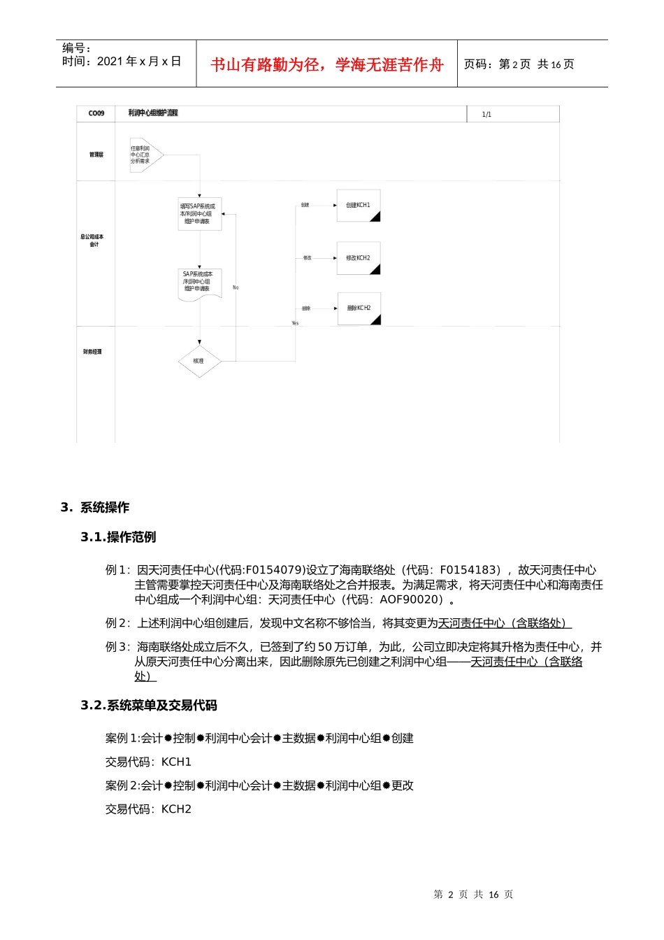 第六章-CO09_利润中心组维护流程_第2页