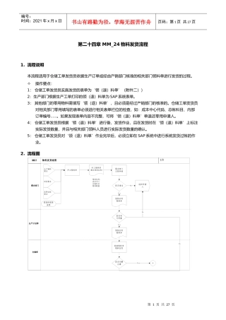 第二十四章MM_24物料发货流程