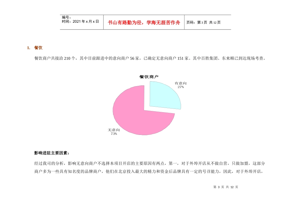 秦皇岛金街项目招商情况汇报_第3页