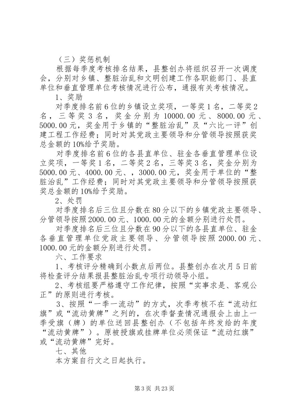 考核奖惩推进机制方案(征求意见稿)3_第3页