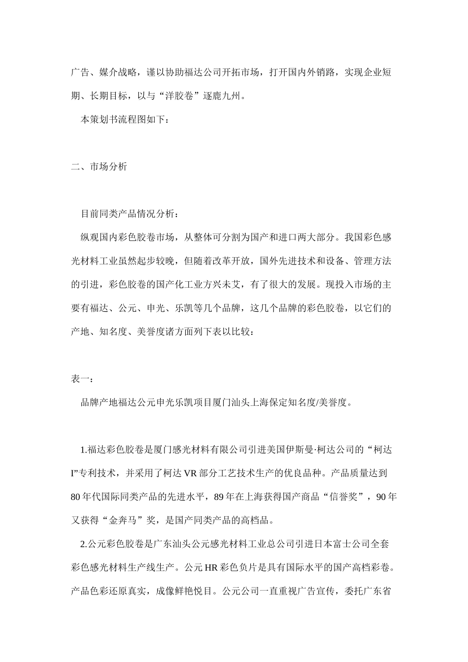 福达彩色胶卷广告策划书作品(doc_23)_第2页