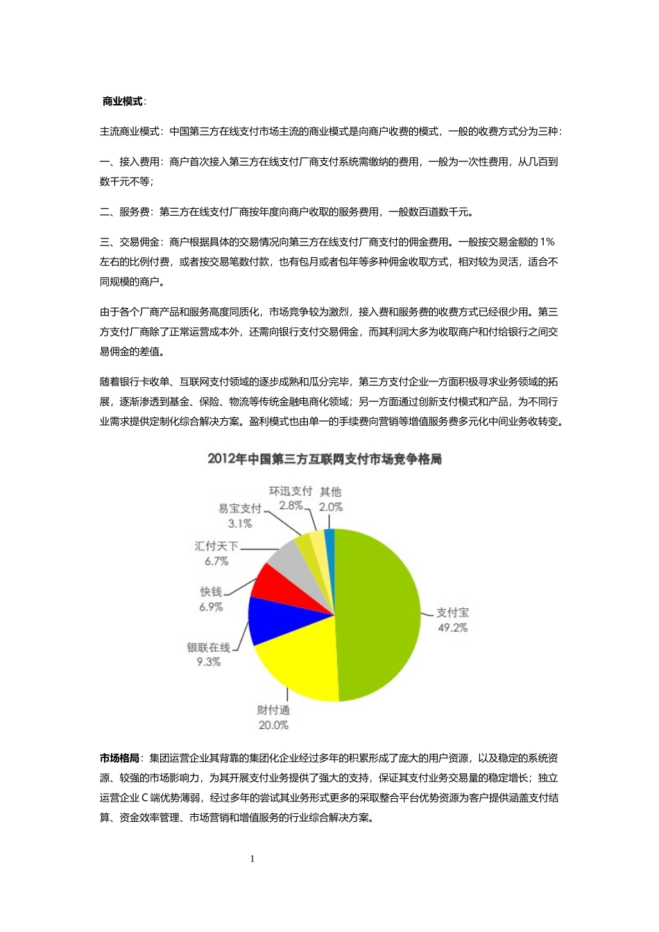 第三方支付竞品分析_第1页