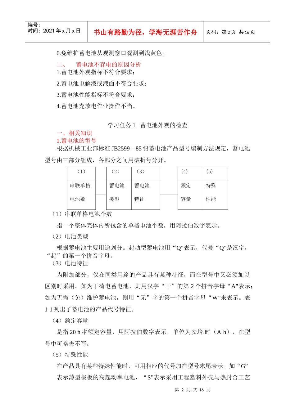 第一单元蓄电池不存电的检修学习目标1．能描述蓄电池不存电_第2页