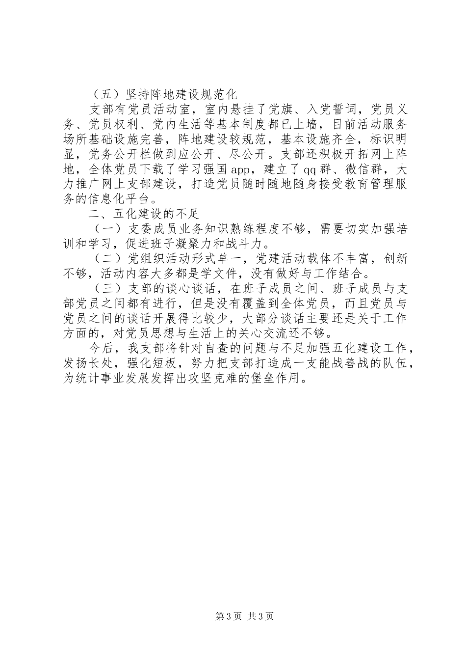 党支部五化建设实施方案 _第3页