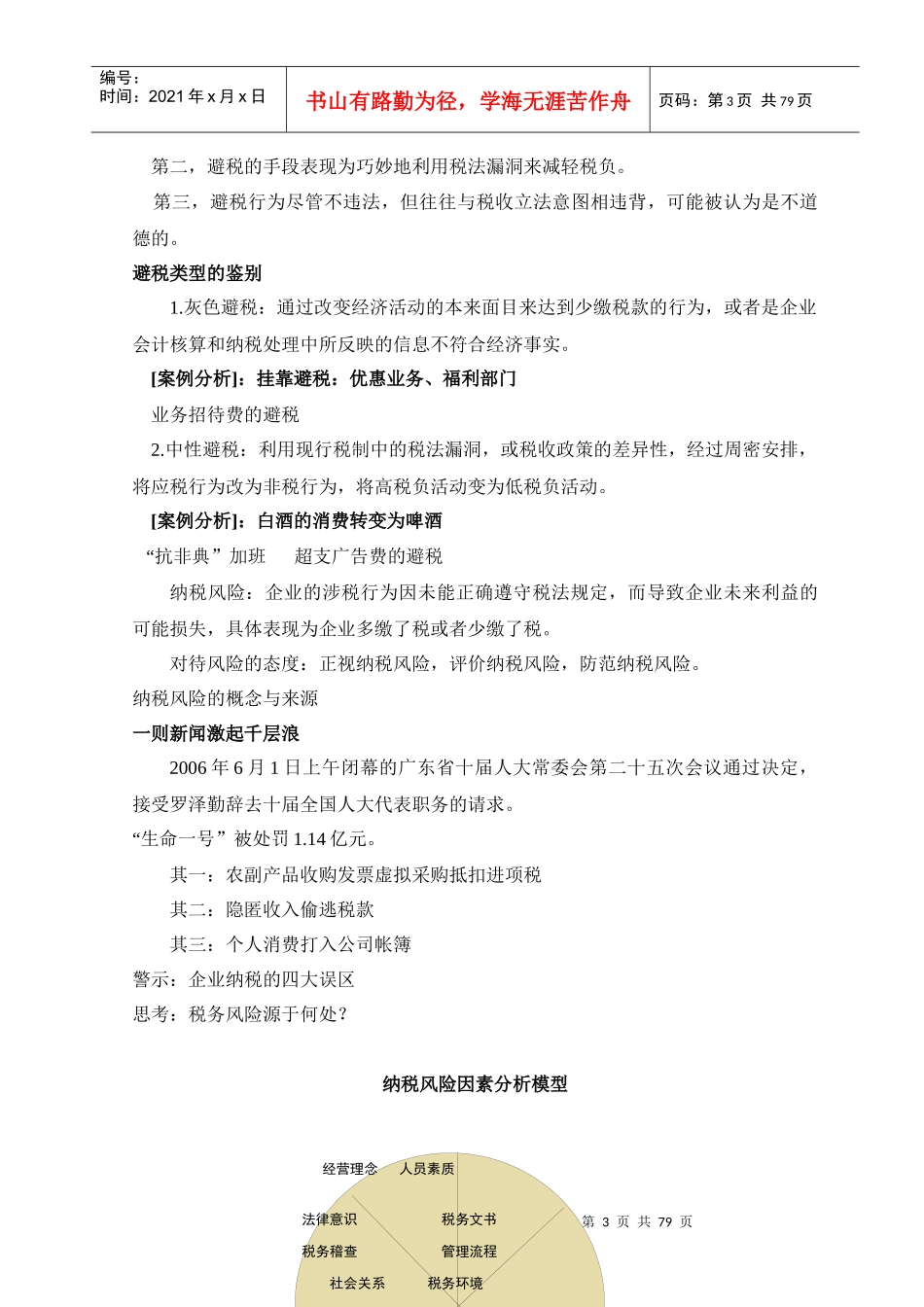 税务规划-企业如何防范纳税风险与应对税务稽查-税务风险管理讲座资料_第3页