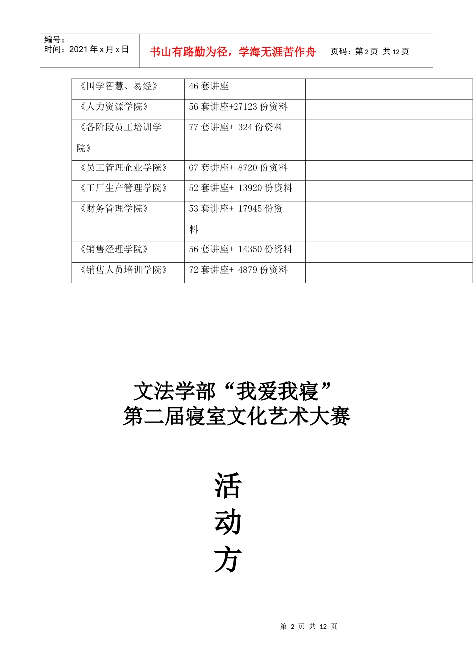 第二届寝室文化艺术大赛活动策划方案_第2页