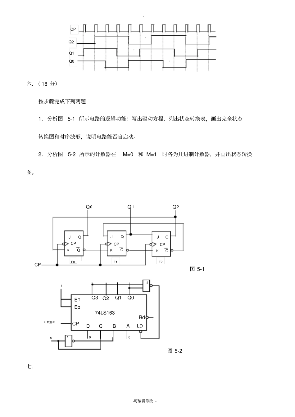 数字电子技术基础试卷及答案_第3页