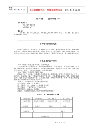 第28讲领导风格(一